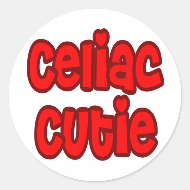 Sticker Rond Celiac Cutie (Devant)