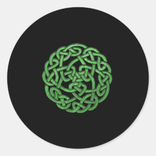 Sticker Rond Celtic Knot Feis Concours Danseurs Irlandais