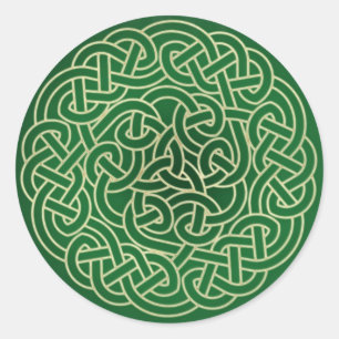 Sticker Rond Celtic Knot - Mettez votre irlandais !