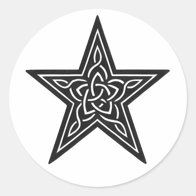 Sticker Rond Celtic Star Knot – Ink Emblem (Devant)