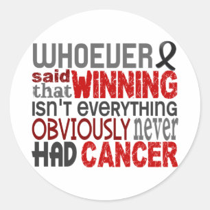 Sticker Rond Celui qui a dit le mélanome