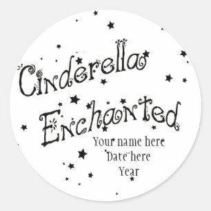 Sticker Rond Cendrillon a enchanté