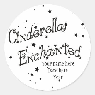 Sticker Rond Cendrillon enchanté