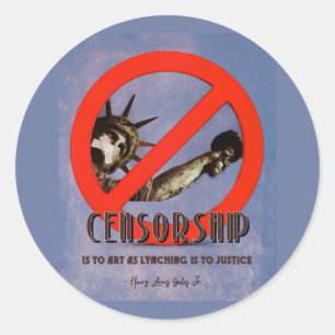 Sticker Rond Censure