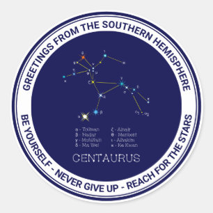 Sticker Rond Centaurus de constellation de l'hémisphère Sud