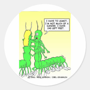 Sticker Rond Centipede Danser Drôle Tee - shirts, cadeaux et Ob