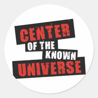 Sticker Rond Centre de l'univers connu