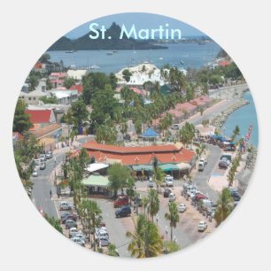 Sticker Rond Centre-ville St Martin