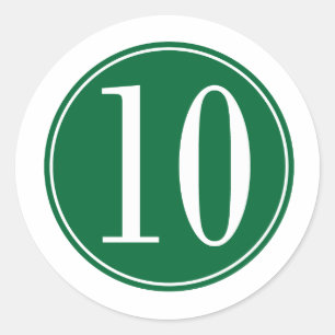 Sticker Rond Cercle #10 vert