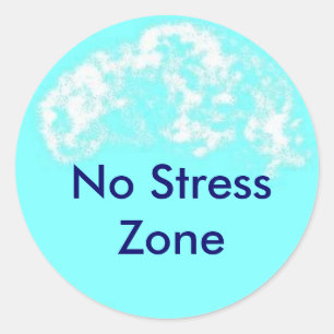 Sticker Rond cercle bleu, aucune zone d'effort