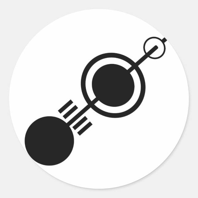 Sticker Rond Cercle de coupe 4 (Devant)