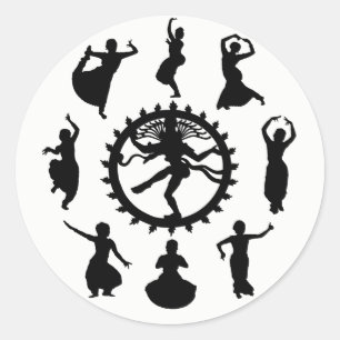 Sticker Rond Cercle de danse indienne