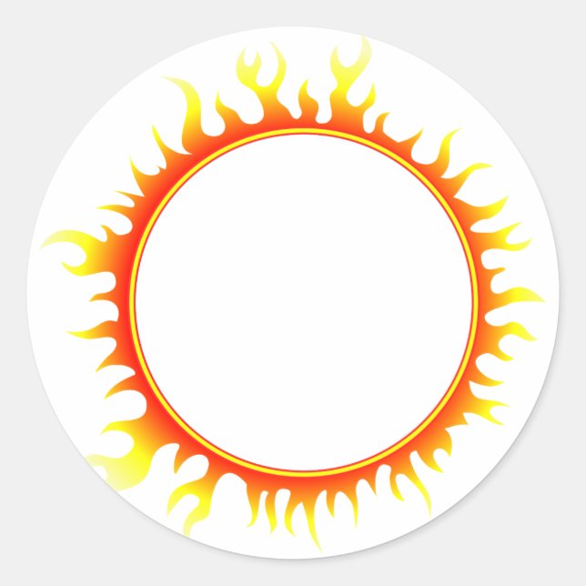 Sticker Rond Cercle de feu (Devant)