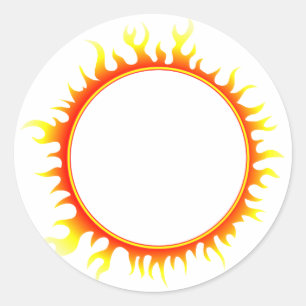 Sticker Rond Cercle de feu