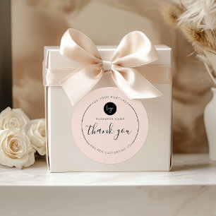Sticker Rond Cercle de Merci esthétique minimaliste Boho