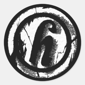 Sticker Rond Cercle fissuré H
