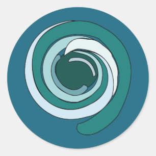 Sticker Rond Cercle géométrique moderne