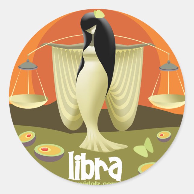 Sticker Rond Cercle Idolz Libra (Devant)