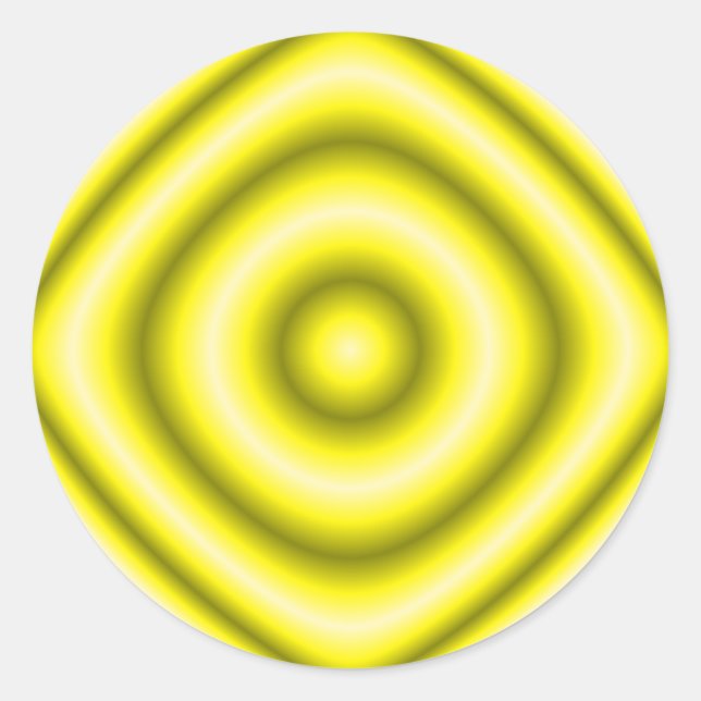Sticker Rond cercle jaune (Devant)