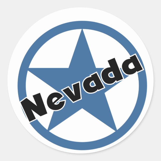Sticker Rond Cercle Nevada (Devant)