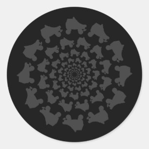 Sticker Rond cercle patiné