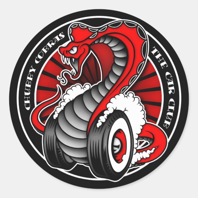 Sticker Rond Cercle rouge 3 pouces (Devant)