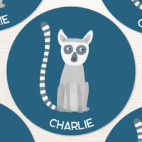 Cercle Tail Lemur Nom personnalisé