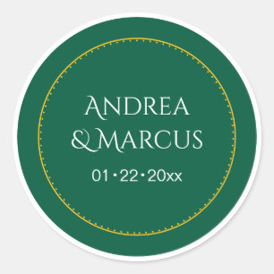 Sticker Rond Cercle vert de la forêt