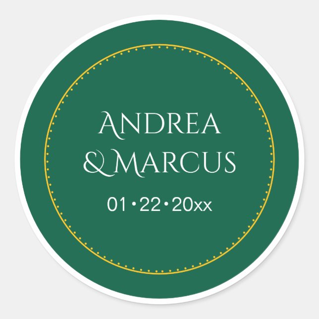 Sticker Rond Cercle vert de la forêt (Devant)