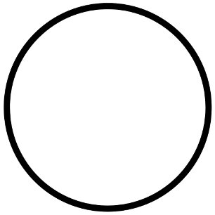 Sticker Rond Cercle vide (Ajouter Votre Texte)