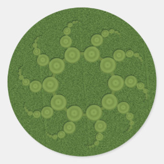 Sticker Rond Cercles de culture UFO
