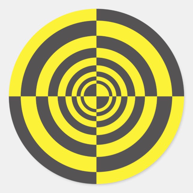 Sticker Rond Cercles hypnotiques (Devant)