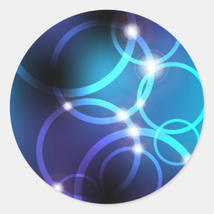 Sticker Rond Cercles lumineux
