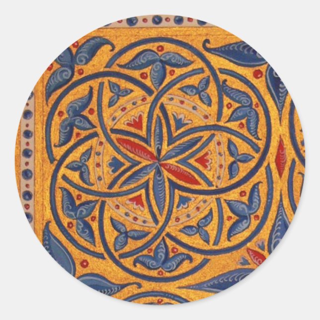 Sticker Rond Cercles médiévaux (Devant)