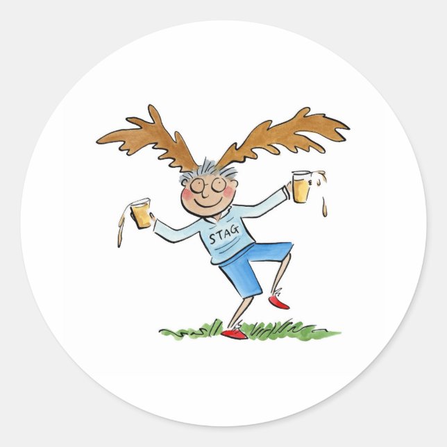 Sticker Rond Cerf (Devant)