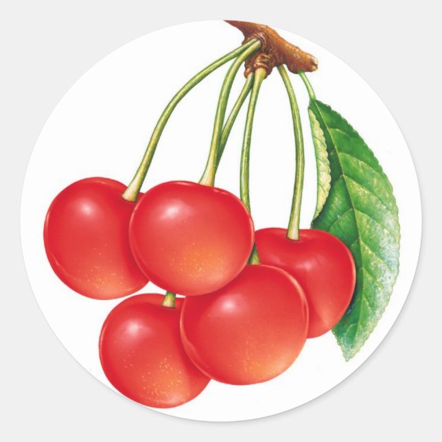 Sticker Rond cerise (Devant)