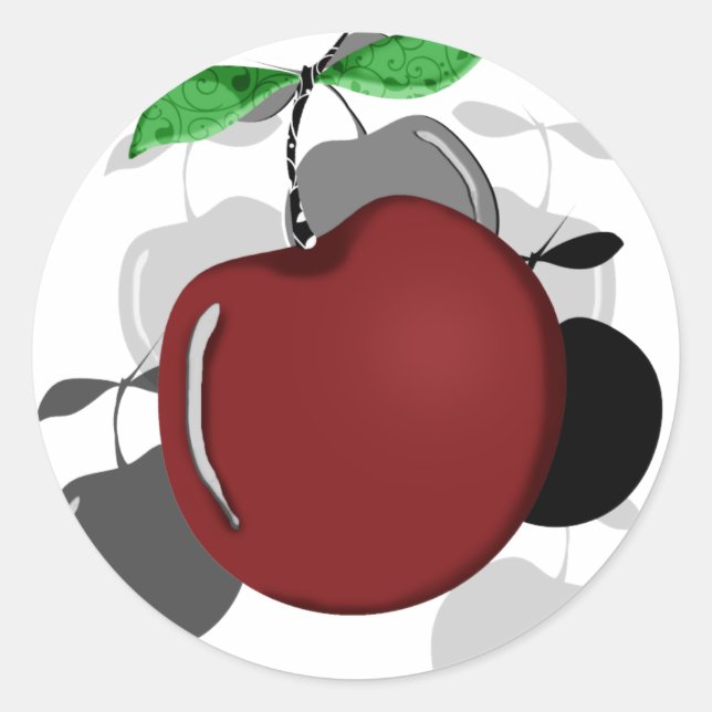 Sticker Rond Cerises (Devant)
