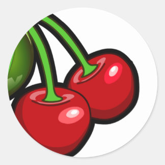 Sticker Rond Cerises de Pink Girlz