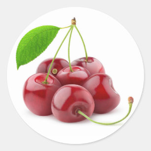 Sticker Rond Cerises douces
