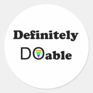 Sticker Rond Certainement faisable
