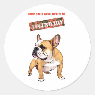 Sticker Rond Certaines âmes sont nées pour être légendaires