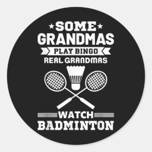 Sticker Rond Certains Grands Mains Jouent Bingo Véritables Gran