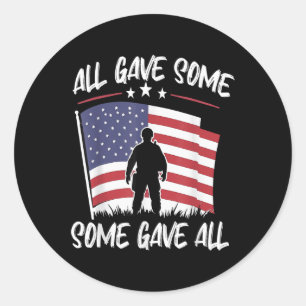 Sticker Rond Certains Ont Donné Toute La Journée Memorial Homme