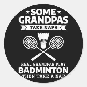 Sticker Rond Certains papas prennent des siestes de vrais grand