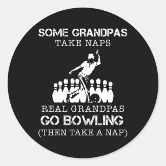 Sticker Rond Certains papas prennent des siestes de vrais papas