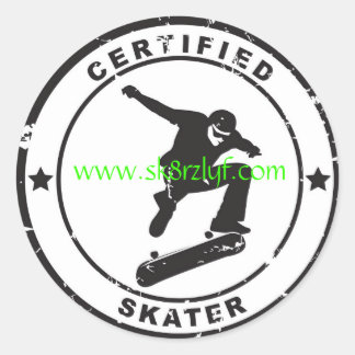 Sticker Rond Certifié Sk8r, www.sk8rzlyf.com