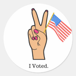 Sticker Rond Ces Ongles Votés