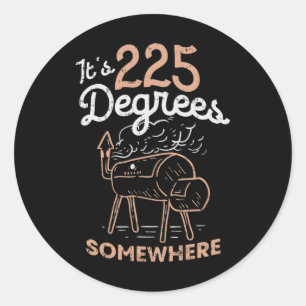 Sticker Rond C'est 225 degrés quelque part