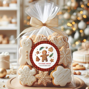 Sticker Rond C'est à propos de cette échange de biscuits au fou