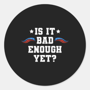 Sticker Rond C'Est Assez Mal Et Pourtant Pro-Trump Parti Conser
